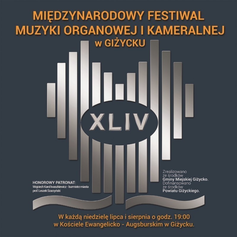 XLIV Międzynarodowy Festiwal  Muzyki Organowej i Kameralnej 