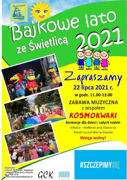 Bajkowe Lato ze Świetlicą pod hasłem SZCZEPIMY SIĘ 