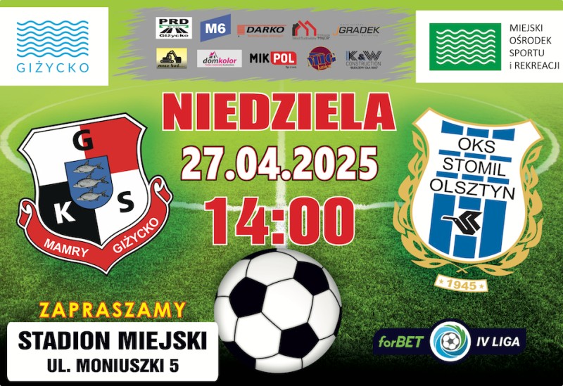 GKS Mamry Giżycko VS OKS Stomil Olsztyn